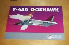 BAe DEFENCE MILITARY AIRCRAFT T-45A GOSHAWK US NAVY TRAINER DESCRIPTION CARD   picture