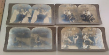 (4) Cosmos Series Stereoview Photos Rivals Weary Knight Lucky Polly Discussing picture