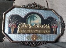 Vintage Framed The Last Supper 3D Wall Art Unique Rare picture