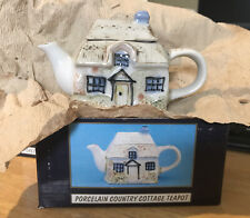 Porcelain Country Cottage Teapot picture