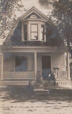 Southern Couple Proud Home Real Photo Vintage Post Card American Dream Country picture