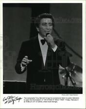Press Photo Tony Bennett in On Stage at Wolf Trap. - cvp84587 picture