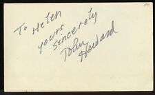 John Howard d1995 signed autograph auto 3x5 Cut American Actor in Lost Horizon picture