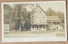 1900s Locke Mills Me, Abram Hotel, Greenwood, Oxford County, RPPC Photo Postcard picture