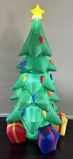 Christmas Lighted Inflatable Tree w Presents 7 Foot Tall Indoor Outdoor NOB picture