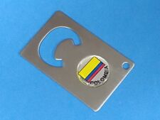COLOMBIA COLUMBIA FLAG LOGO CREDIT CARD BOTTLE OPENER #166 picture