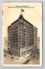 New York City NY, Hotel Breslin, Exterior, Vintage Postcard picture