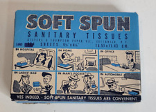 Vintage Soft Spun Facial Tissue Un Opened Box 1940's Excellent picture