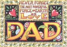 NEVER FORGET LOVE DAD-Handcrafted Father's Day Magnet-using Mary Engelbreit art picture