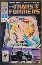 Transformers #24 Comic Book 1987 Marvel Megatron Direct Comics Very Good picture
