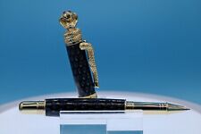 Cobra Rollerball Pen in 24kt Gold with Nebula Green Honeycomb Pen Body picture