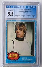 1977 Topps Luke Skywalker Series 1 #1 Rookie CGC 5.5 LOOKS BETTER, GREAT SUBS picture