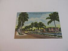 Las Olas Blvd. and Island Homes, Ft. Lauderdale, FL postcard 1959 postmark picture