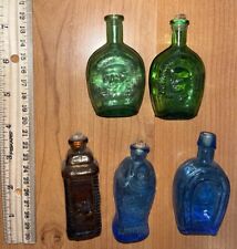 5 Vintage Glass Tiny Bottles  picture
