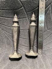 Vintage Renaissance Core Astor by Poole Pewter Salt And Pepper Shakers. Gothic picture