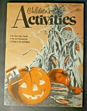 1957 October Children's Activities Magazine NOS Toy Add on Back NOS WS7C picture