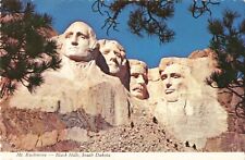Keystone SD South Dakota, Mount Rushmore Black Hills, Vintage Scalloped Postcard picture