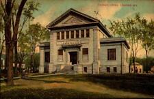 Carnegie Library Building Litchfield Illinois IL pre-1915 POSTCARD BK60 picture