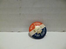 Vintage Were Backing Boy Scouts Button Pin picture