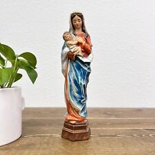 Vintage Virgin Mary Holding Baby Jesus Sanmyro Christian Figurine picture
