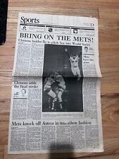October 16 1986 Boston Red Sox Clemens ALCS win NY Mets Middlesex News sports picture
