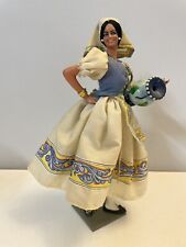 Vintage Marin Chiclana Doll Viva Espana Joven Talaverana Tag Dress Water Jug 9” picture