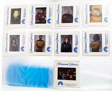 Star Trek The Next Generation - Set of 9 Silver Photos and 9 Slides picture