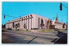 c1960's Public Library Exterior Roadside Fort Wayne Indiana IN Unposted Postcard picture
