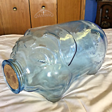 Vintage Libbey This Little Pig Went To Market Huge 5 Gallon Piggy Jar Bank Glass picture
