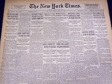 1936 APRIL 10 NEW YORK TIMES - HINDENBURG ENGINE CRIPPLED - NT 4045 picture