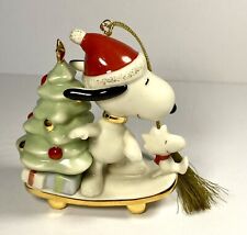 Lenox Snoopy’s Dashing Christmas Ornament Skateboard Woodstock Tree picture