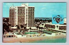 Miami Beach FL-Florida, Bal Harbour, Sea View on Ocean, Vintage Postcard picture