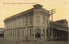 Red River National Bank Clarksville Texas TX c1910 Postcard picture