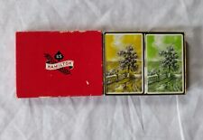 Vintage Hamilton Bridge Playing Cards Countryside Scene New Sealed Tax Stamped picture