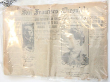 Vintage Authenticated July 13 1912 Newspaper San Francisco Chronicle Pietro EE44 picture