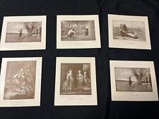 Vintage The Perry Pictures Lot Of (6) Small Engravings Malden, MA 1900s picture
