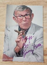 1983 George Burns  Autographed Post Card 