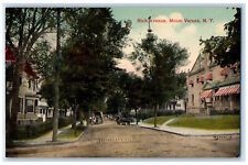 1917 Horse Carriages, Big Houses, Rich Avenue Mount Vernon New York NY Postcard picture