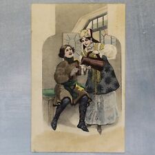 SOLOMKO. Russian types. Couple flirting. Tsarist Russia FELTEN postcard  1909s💐 picture