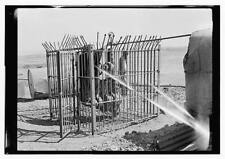 Iraq,Gayara bitumen,Men in cage,al Qayyarah,American Colony Photo Dept picture