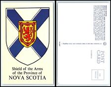 CANADA Postcard - Nova Scotia, Sheild Of Arms For The Province Q1 picture