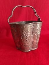 A vintage beautifull Thai  bucket shwing budhas believed to be a teapot holder picture
