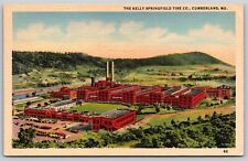 Postcard The Kelly Springfield Tire Co, Cumberland Maryland linen C87 picture
