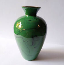 SALE, Gastone Batignani, MCM Italian Marbleized Green Ceramic VASE picture