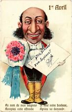 PC JUDAICA FRANCE 1ER AVRIL CARICATURE (a46251) picture