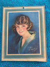 A9747 1920's-1930's Calendar Top Pretty Lady Earl Christy Artist Pin Up Knapp Co picture