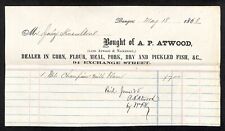 1863 Jabez Knowlton* Newburgh ME A.P. Atwood Bangor Bbl. Champion Flour Billhead picture