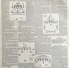 1917 Football Play Diagrams Youth's Companion Article Full Page Sports LGADYC4 picture