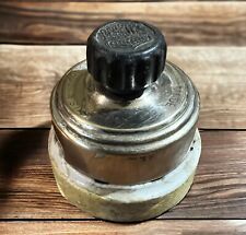 Antique PERKINS PORCELAIN BRASS BAKELITE ROTARY TURN LIGHT SWITCH Vintage picture