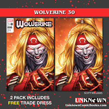[2 PACK] **FREE TRADE DRESS** WOLVERINE #30 UNKNOWN COMICS SCOTT WILLIAMS EXCLUS picture